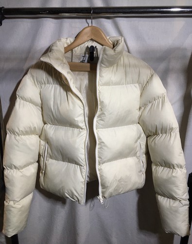 asos design high quality white puffer 
