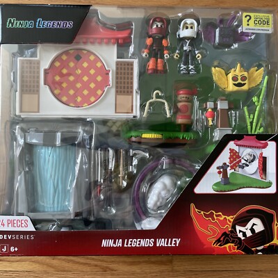 DevSeries Ninja Legends Valley Action Figure Playset Exclusive Virtual Code 24pc