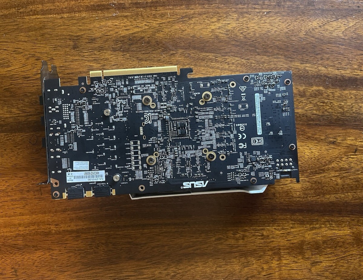 ASUS GTX 1070 8GB OC Dual Fan White Graphics Card DUAL-GTX1070-O8G