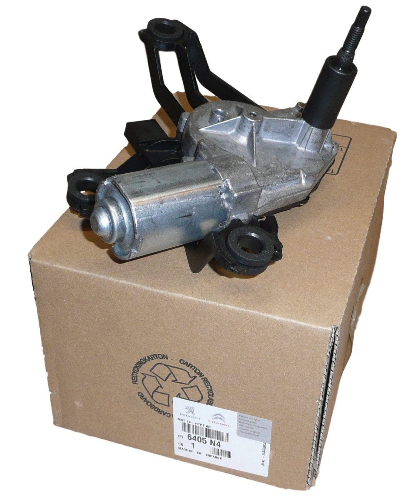 Moteur essuie-glace arrière Citroën Berlingo mécanisme de balayage 12V d'origine