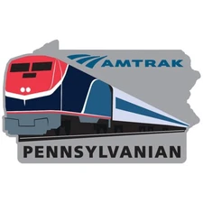 Amtrak  Pennsylvanian Route Collector Edition Enameled Lapel Hat Pin