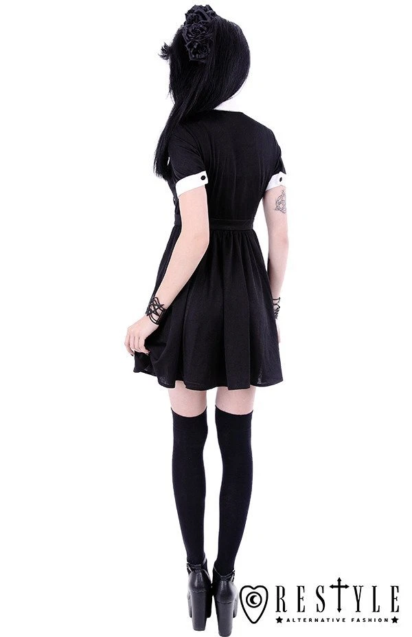 Vestido de Verano Restyle Bruja - Vestido Luna - Mini Vestido Escolar Algodón Foto 3 de 4