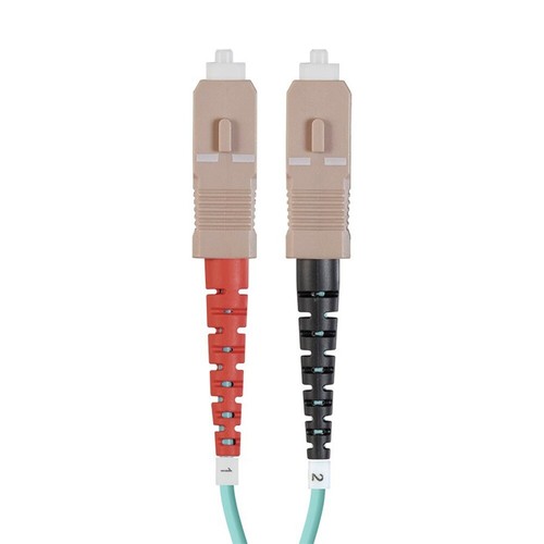 35M SC to SC UL OM3 Fiber Optic Multi Mode 50/125 Duplex Optical Patch Cable - Picture 4 of 5