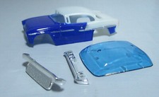 "NEW" A-DASH BLUE/WHITE 50'S COUPE AFX KIT BLUE WINDSHIELD