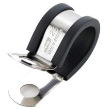 JCS Rubber-Lined P Clip Heavy Duty Marine Grade Stainless Steel Clamp M6 Hole