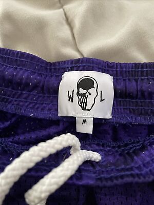 Warren Lotas LA Lakers Reaper Purple Camo Mesh Shorts Size M New