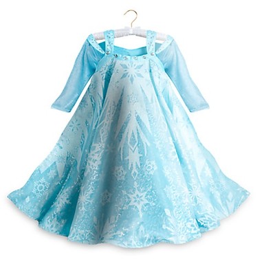 disney store elsa dress Authentic NEW DISNEY PARKS World Frozen Princess ELSA Fancy Dress COSTUME  M7/8
