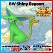 ESPEON ✨SHINY✨/Non-Shiny 6IV Pokemon SCARLET and VIOLET Battle Ready EVs VGC 23