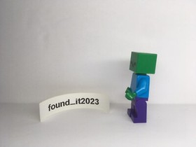 Lego Minecraft ZOMBIE Minifigure min010 Rare HTF EUC GUY DEAD PRE-OWNED