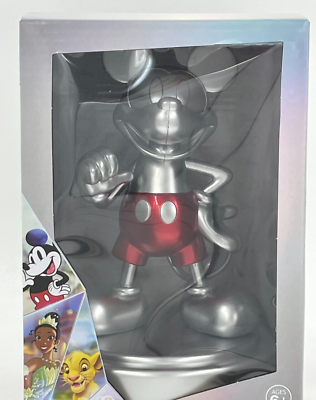 NEW Disney 100th Anniversary Platinum and Red Dancing Mickey Mouse