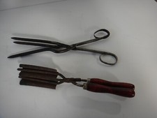 Vintage Primitive Hair Curling Irons 11" 9"