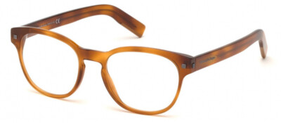 Ermenegildo Zegna EZ5159 053 Tortoise Round Plastic Eyeglasses Frame 52-19-145 
