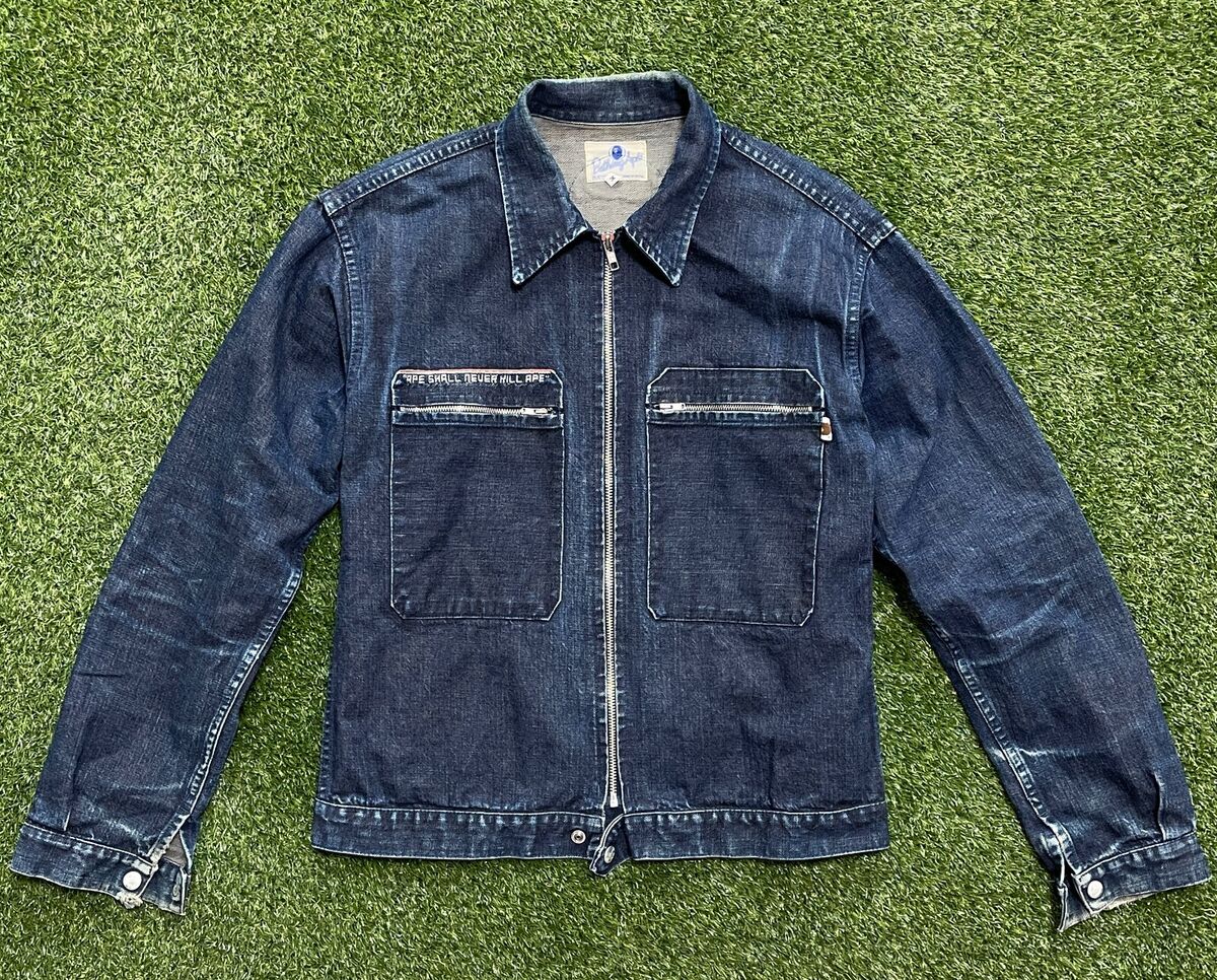 90s A Bathing Ape Denim Detroit Jacket old bape japan nigo 90s A Bathing Ape Denim Detroit Jacket old bape japan nigo