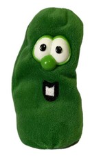 Vintage Lyrick Big Ideas Veggie Tales Larry The Cucumber 7" Plush Bean Bag Toy