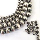 Round Oxidized Desert Pear Real .925 Sterling Silver Spacer beads 2mm 3mm 4-18mm