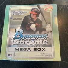 New Factory Sealed Bowman 2020 Chrome MLB Baseball Mega Box - 35 Cards Rutschman