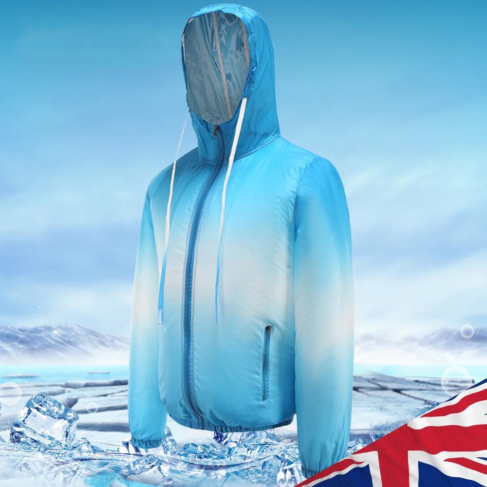 ALTRA Ventilatore Estivo Vestiti 3 Ingranaggi Ventilatore Elettrico Raffreddamento Cappotto per Sport Outdoor Pesca