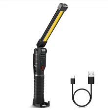  Rechargeable LED COB Work Light Mechanic Flashlight Lamp Magnetic Base Bright