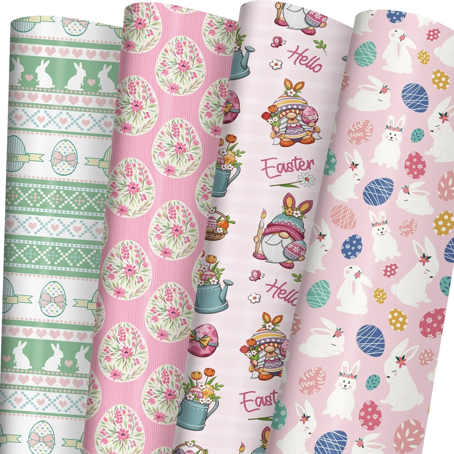 20"x29" 8 Sheets &bull; Pastel Gnomes Bunnies Eggs