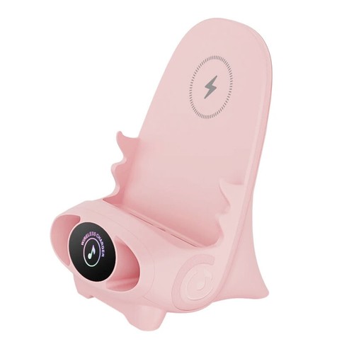Wireless Charger Magnetic Mini Charging Station Phone Stand Holder Portable - Photo 13 sur 16