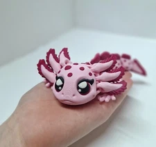 Flexible Axolotl Articulating Fidget Toy 3D Printed Flexi sensory toy