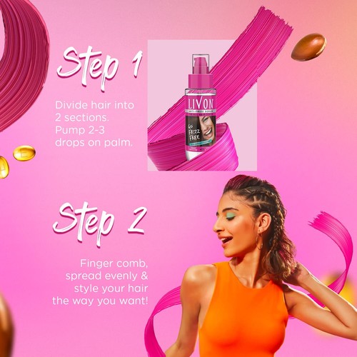 Livon Serum for Women & Men All Hair Types for Frizz-free, Smooth 100ml - Picture 8 of 8