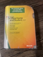 Microsoft MS Office 2007 Home and Student Disc and Product Key In Original Case