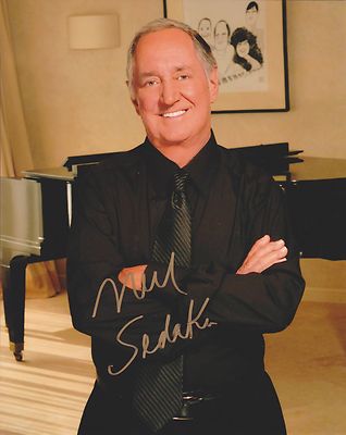 Neil Sedaka handsigniertes 8x10 Foto, Autogramm Oh Carol Solitaire, Kalender Girl