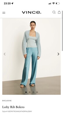 Vince lofty rib bolero cardigan xs/s