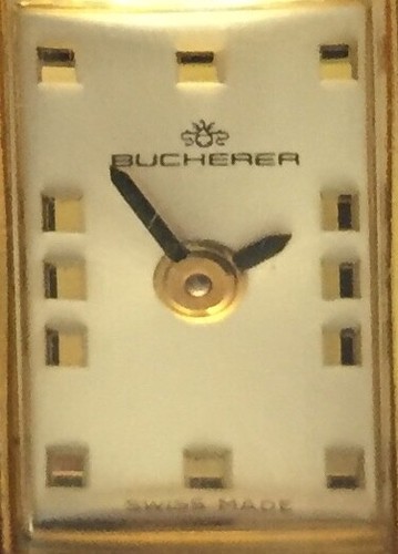 Rare Vintage Bucherer Necklace Black Enamel Pendant Watch Hand Wound Swiss Made - Picture 5 of 9