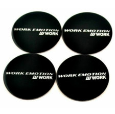 4pcs Work Emotion Black Rim Stickers Wheel Center Stickers Hub Stickers 45mm 4pcs Work Emotion Black Rim Stickers Wheel Center Stickers Hub Stickers 45mm
