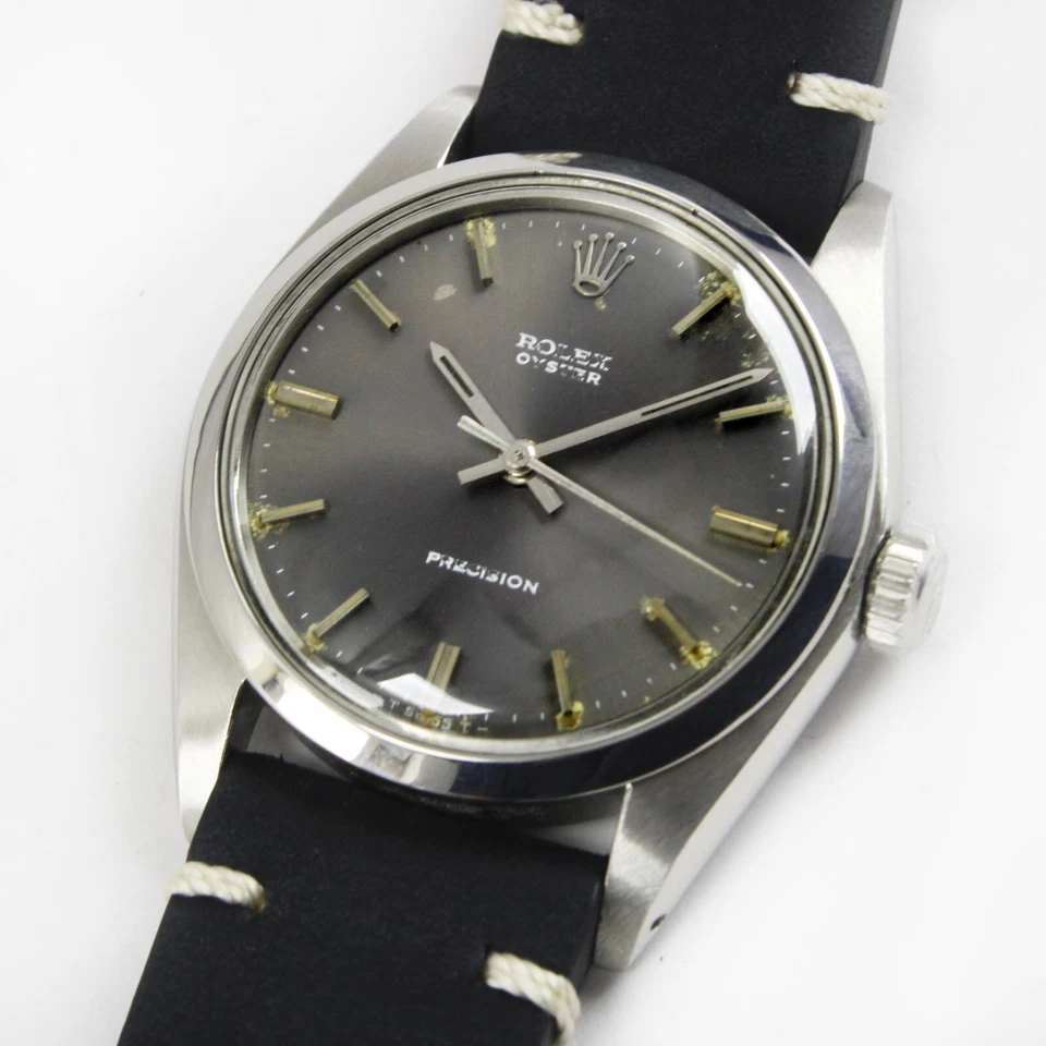 Винтажные часы Rolex OysterPrecision с заводом оригинальный серый циферблат сталь 6426 C.1973 - Изображение 2 из 4