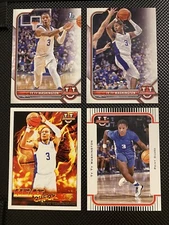 2021-22 BOWMAN U ty washington 1st variation heat check throwback 4 card
