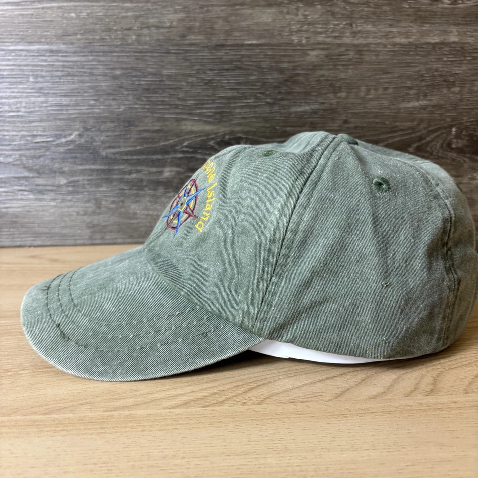 Gorra Marrowstone Island correa trasera bordada brújula Adams lavado vintage Foto 4 de 4