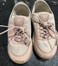 Sam Edelman Girl s Pink/Beige Woven Lace-Up L...