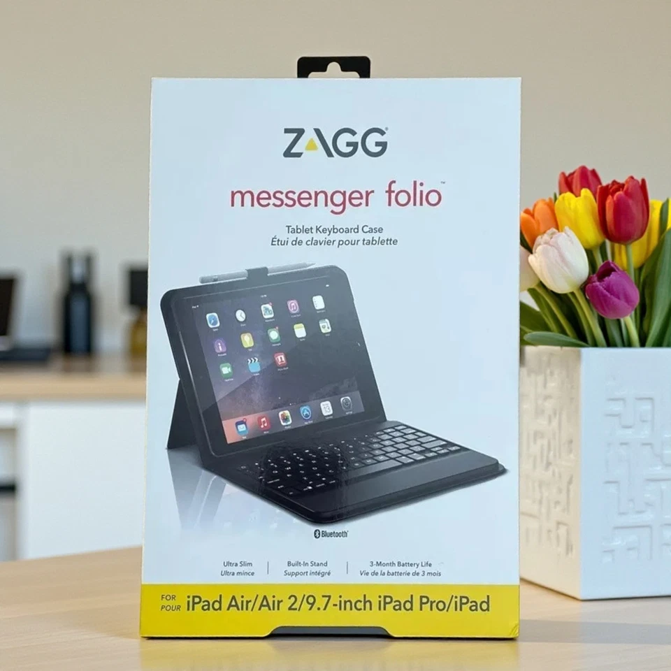 ZAGG iPad 6./5. Gen Generation (9,7 Zoll, 2018-2017) Folio Case Tastatur Hülle
