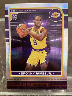 2024-25 NBA Hoops Bronny James Jr. RC Red Trim Foil TRUE Impulse #280 Lakers
