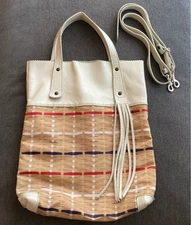 Jack Gomme Atelier Leather Shoulder Tote Bag Purse Handbag Used Good Condition