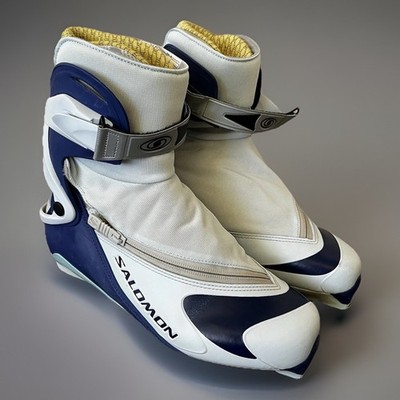 Salomon SNS Pilot Nordic Cross-Country Ski Boots Women US 9.5 UK 8 - White Blue