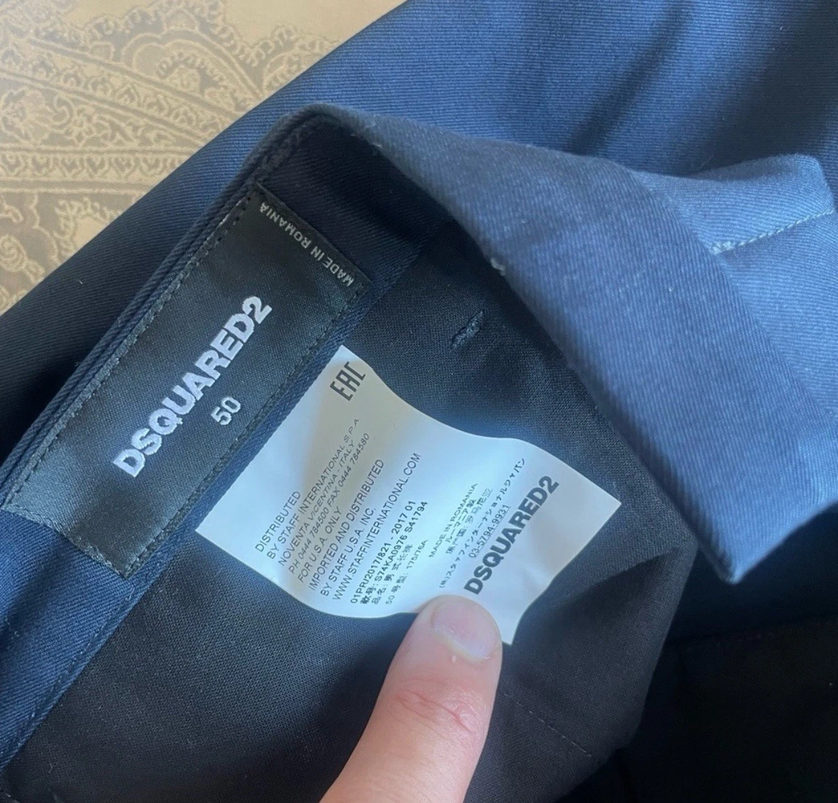 Pantalone DSquared2 Dsquared2 Cool gamba dritta cotone taglia 50 34 nuovo con etichetta
