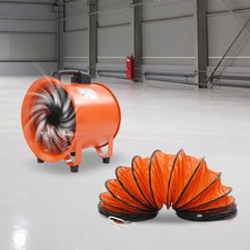 12'' Extractor Fan Utility Blower Fan Portable Duct Hose High Velocity Exhaust