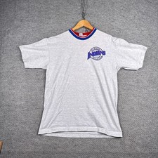 Vintage Spokane Indians Baseball Club Shirt Mens Large L Grey Made In USA