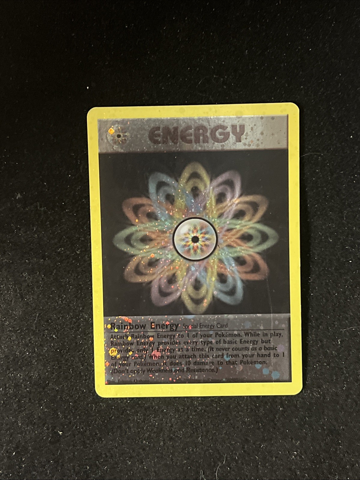 Rainbow Energy 80/82 1st Edition Team Rocket Non Holo Rare Pokemon Card