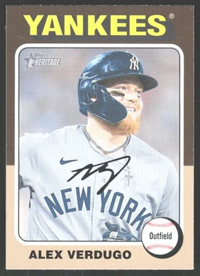 2024 Topps Heritage Baseball 275 Alex Verdugo, New York Yankees - Bild 1 von 2