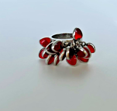 Swatch Bijoux Vintage  I Love You  Ring rote Herzen Y2K