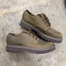 Vintage 90s Skechers Oxford Chunky Shoes Womens 7 Brown