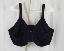 Vanity Fair Women's Beauty Back Smoothing Minimizer Bra Black Size 46DDD