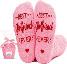 HAPPYPOP Love Socks for Girlfriend Boyfriend Cute Valentine Gift for Him Her