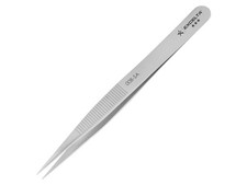 Excelta 00B-SA - 3-Star Straight Tweezers, Strong Medium Point, Anti-Mag SS,