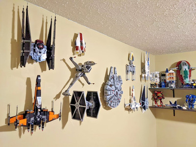 LEGO Minifigure Display Cases Wall or Shelf, Display Plates, Bases, Wall Mounts